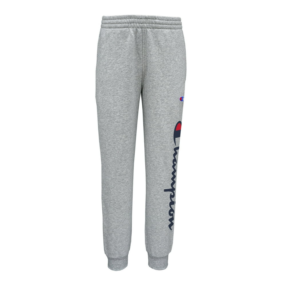 champion boy's classic script jogger pants