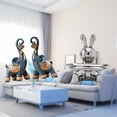 thumbnail image 2 of Estatuas Creativas De Elefante De Resina, Bandeja Organizadora De Figuras De Conejo De Cerámica, Artesanía Moderna Coleccionable Para Escritorio, Tocador, Hogar, Oficina, Regalos, 2 of 8