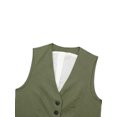 thumbnail image 6 of GXFC Womens Dressy Vests Sleeveless V Neck Button Waistcoat Formal Business Shirt Slim Fit Cropped Blazer Vest for Womens, 6 of 7