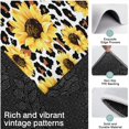 thumbnail image 3 of Leopard Sunflower Pattern Kitchen Rugs Sets Of 3,Kitchen Runner Rugs Non Skid Washable,Decorative Kitchen Floor Mats for Kitchen,Sink,Laundry,17"x30"+ 17"x47" + 17"x59", 3 of 6