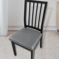thumbnail image 6 of Esquirla Stretch Office Chair Cover Dining Room Seat Cover, Removable Dustproof Chair Cushion Cover for Kitchen, Banquet Armrest Chair Gray, 6 of 8