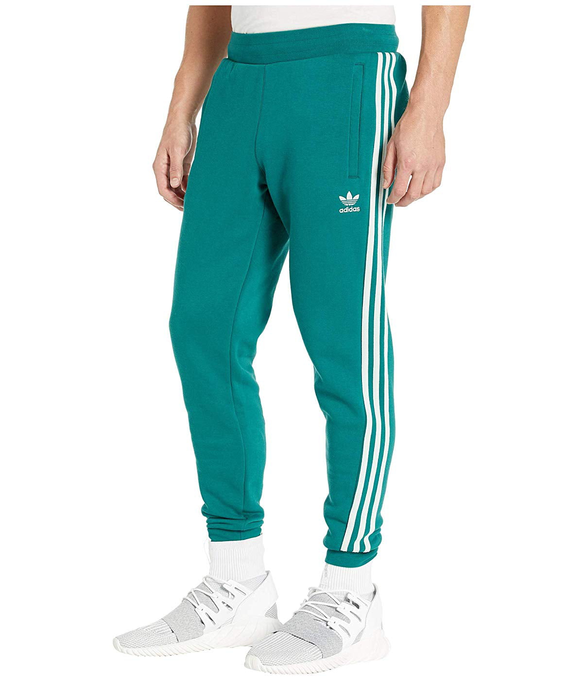 green striped adidas pants