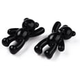 thumbnail image 2 of 10 colgantes de oso de acrílico negro opaco, dijes de oso, collar con colgante negro, decoración de acrílico, 2 of 3
