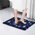 thumbnail image 4 of Blue Christmas Snowflake Pattern Flannel Non Slip Door Rugs,Washable Door Mats Indoor,Decorative Door Mats,Dirt-Resistant and Absorbent Doormat for Entrance,Bedroom,Kitchen,Bathroom,23.5x16in(60x40cm), 4 of 5