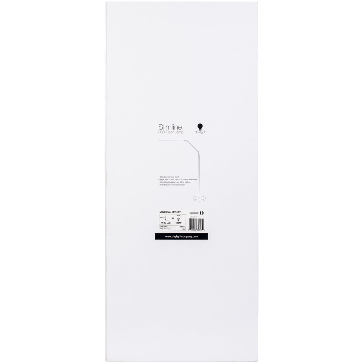 Slimline Led Floor Lamp Brushed Chrome
