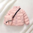thumbnail image 2 of Abcomgle Girls Winter Jackets 10-12 Winter Stand Collar Puffer Jacket Kids Warm Lightweight Toddler Puffer Coat Quilted Boys' Outerwear Jackets & Coats, 2 of 8