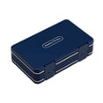 thumbnail image 2 of Double Layer 24 Compartment Weekly Organizer Box Travel Portable Pill Case Moisture Proof Daily Use Blue White, 2 of 9