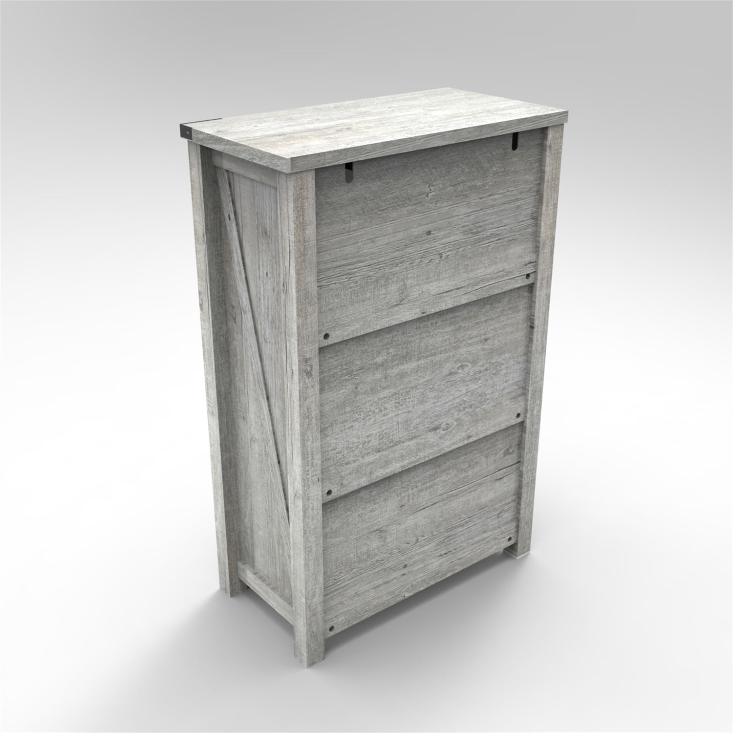 Kepooman 46" Long Dresser, Chest of Drawers with 6 Drawers and LED Light for Bedroom, Cement Grey Kepooman 46" Long Dresser, Chest of Drawers with 6 Drawers and LED Light for Bedroom, Cement Grey