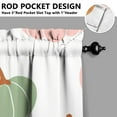 thumbnail image 3 of Fall Kitchen Curtains 36 Inch Short - 2 Panel Set, Autumn Harvest Print, Rod Pocket Window Treatment for Thanksgiving, Farmhouse, Cafe, Living Room - Machine Washable, 3 of 4