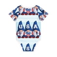 thumbnail image 2 of Daiia Cute Gnomes in USA Printed Unisex-Baby Short Sleeve Onesies Bodysuits Baby Climbing Clothes Soft and Comfortable Romper with Expandable Shoulder Design-3 Months, 2 of 8