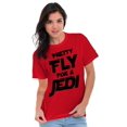 thumbnail image 4 of Pretty Fly For A Space Fighter Nerd Graphic T Shirt Men or Women Brisco Brands, 4 of 6