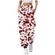 thumbnail image 2 of WILLBEST Pantalones Deportivos Casuales para Mujer, Cómodos, con Cordón y Estampado Floral, para Uso Diario Extra Grande, 2 of 4