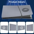 thumbnail image 5 of Faceplate for PS5 Slim Digital Edition with Cooling Vents Face Plate Console Cover, 30th Anniversary Grey, 5 of 10