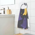 thumbnail image 3 of Yayeee 2 Pack Hand Towels for Bathroom 100% Cotton 16" x 28" Soft Absorbent Kitchen Towel, Halloween Colorful Ghosts, 3 of 7