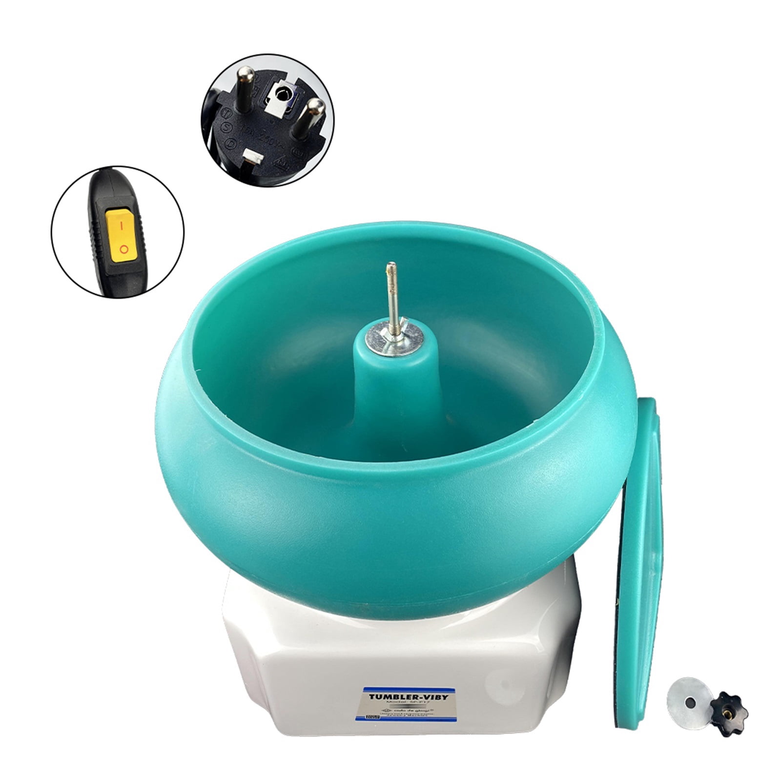 Vibration Polishing Machine Jewelry Tumbler Machine for Diy Surface Cleaning Tool Vibrating Barrel Grinde
