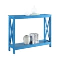 thumbnail image 3 of Convenience Concepts Table Console Oxford, Fini Bois Bleu, 3 of 6