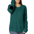 thumbnail image 1 of Unique Bargains Junior's Pullover Drop Shoulder Elbow Cat Patch Loose Sweater Pullover, 1 of 5