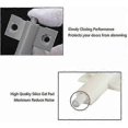 thumbnail image 3 of 2x Soft White+gray Door Damper Close Dampers For Kitchen Cabinet Cupboard Door Drawers Closer Bumps With Screws, 3 of 4