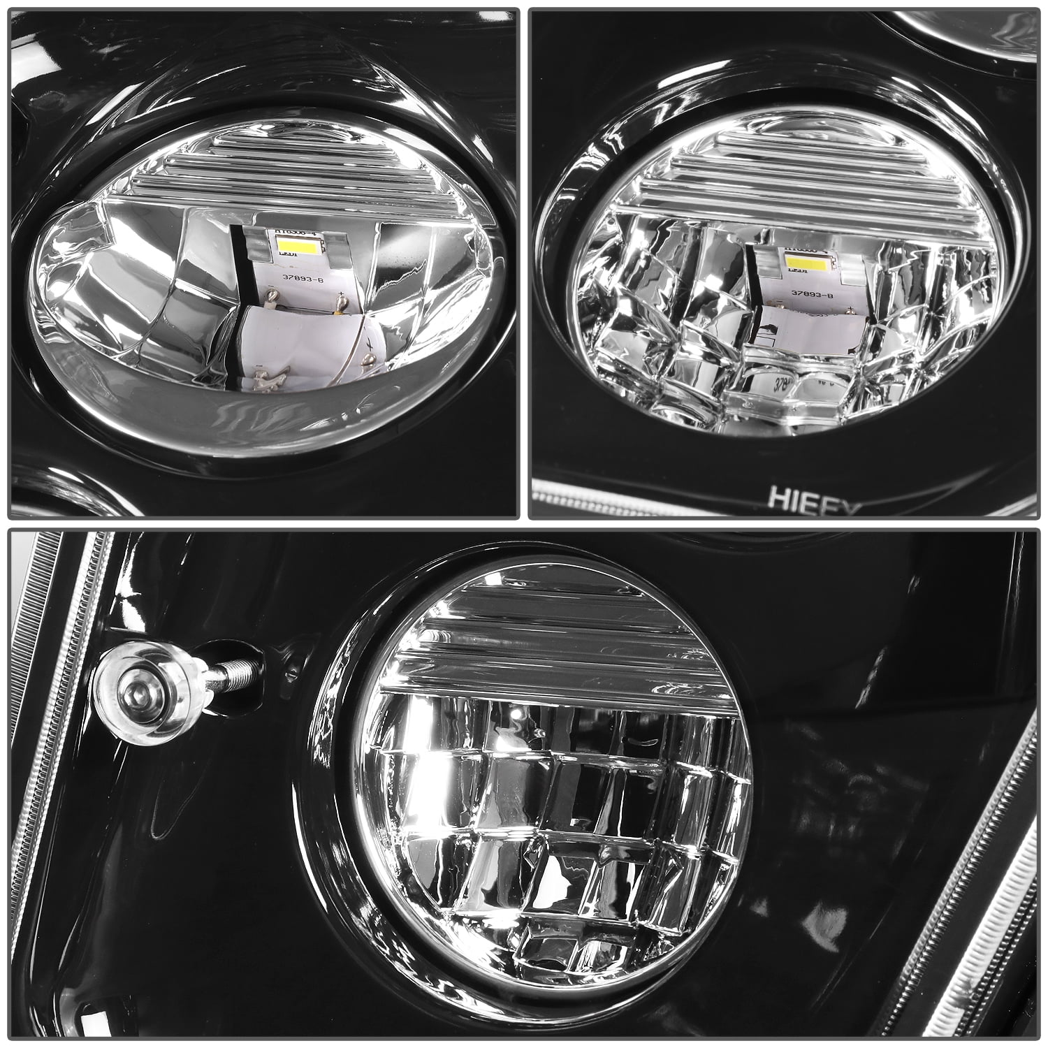 DNA Motoring For 03-17 Volvo VN VNL VNM VNX Truck Full LED Bumper Driver Fog Light Lamps Pair Black
