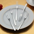thumbnail image 4 of Masteelf - Juego de 10 tenedores de acero inoxidable para cóctel, tenedores para tartas de frutas y tenedores para postres, 4 of 6