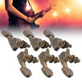 thumbnail image 4 of Guitar Locking Tuners, High Performance Long Service Life String Tuning Pegs, For Instrument Lovers Guitar Repair Master Electric Guitar Replacement Parts Bronze, 4 of 8