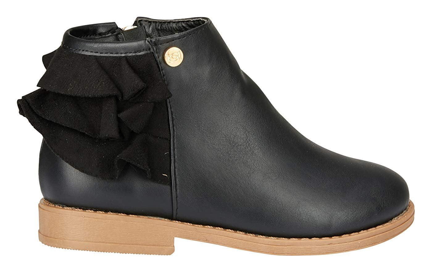 flat black boots size 3