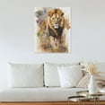 thumbnail image 4 of Prairie Lion Decor Canvas Painting Watercolor African Wildlife Art Panel Wall Picture Poster Wall Decor Sofa Background Painting Entrance Wall Decor Painting 12x16 inch Unframed, 4 of 4