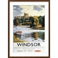 thumbnail image 2 of Art.com Windsor, England - British Railways Windsor Castle Thames Poster Art Print by Lantern Press, Brown Frame Wall Art, 21" x 29", 2 of 5