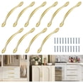 thumbnail image 1 of Tiradores para Cajones, 10 Piezas Manijas para Gabinetes, Jaladeras para Cajones Agarraderas Tiradores para Gabinete, Jaladera con Tornillos de Instalación para Mueble para Cocina, Baño y Dormitorio, 1 of 4