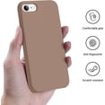 thumbnail image 3 of Compatible with iPhone SE Case and iPhone 8 Case 4.7 inch,Silky Touch Premium Soft Liquid Silicone Rubber Anti-Fingerprint Full-Body Protective Flexible Bumper Case for iPhone SE/8/7 (Brown), 3 of 14