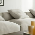 thumbnail image 2 of 4 pcs Modular Sofa Sectional, Brown, Fabric, Living Room Lounge Cafe Lobby Hospitality Restaurant, Modern Contemporary, HB37430, 2 of 12