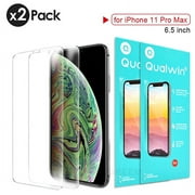 EXGREEM Screen Protector for iPhone Xs Max & iPhone 11 pro Max, HD Clear Tempered Glass Screen Protector Compatible with iPhone 11 pro max, 2 Pack