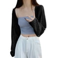 thumbnail image 2 of Delayuji Women's Cardigan Sweater Open Front Lightweight Knit V Neck Versatile Cardigan Coat, 2 of 3