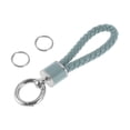 thumbnail image 1 of Llavero de Coche Único Bargains Llavero Universal con Anillo para Llaves de Fob de Cuero Sintético Aleación de Zinc Tono Plateado Gris 1 Pcs, 1 of 6