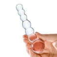 thumbnail image 5 of Glas Curved 5" Glass Beaded Dildo, Clear, 5 of 5