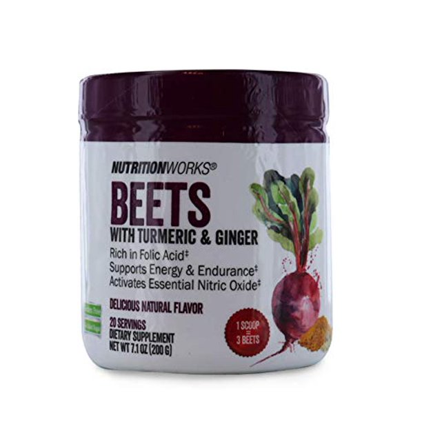 Nutrition Works Beets with Turmeric & Ginger. Gluten Free, No Added