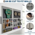 thumbnail image 5 of 8 ft x 4 ft Slatwall Panel,Interlocking Wall Paneling,Wall Mounted Garage Tool Organizer,Heavy Duty PVC Garage Wall Organization,Easy Installation, 5 of 7
