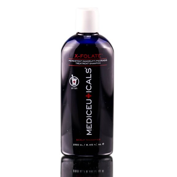 8.45 oz , Therapro Mediceuticals X-Folate Persistent Dandruff & Psoriasis Treatment Shampoo Hair - Pack of 1 w/ Sleekshop Teasing Comb