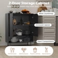 thumbnail image 4 of DRAZUNO Sideboard Buffet Cabinet 2-Door Kitchen Storage Cabinet with Adjustable Shelf, 4 of 9