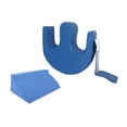 thumbnail image 2 of Dispositivo de del paciente en cama, en forma de U multifuncional para los suministros de ancianos de ancianos impermeables PU de cuero de cuero Azul con cuña, 2 of 8