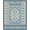 Blue Ivory, Pattern 1, variant on ODIKA 8'x10' Washable Area Rug Non-Shedding, Easy Care, Interlocking Trellis Skid Hallway Grey Checkered Boho Geometric Playful for King Size Bedroom Under Bed, Master Suite