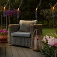 thumbnail image 4 of Sorbus 2-Pack Stainless Steel Torches - 5 ft. Long Garden Patio Décor  (Silver - Cylinder), 4 of 10