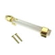 thumbnail image 3 of 4x Perilla de Manija de Tirón de Acrílico de Puerta Cajón Armario Extracción de Hardware Oro, 3 of 8