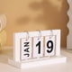 thumbnail image 3 of Calendario De Escritorio De Madera, Calendario De Madera Con Tapa De Pie, Pantalla Grande Perpetua Vintage, Multiusos, Fácil De Leer Para Estudiar, 3 of 7