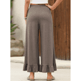 thumbnail image 2 of SIEANE Women's summer wide leg breathable flounder all kinds of lazy drawstring trousers S-2X, 2 of 5