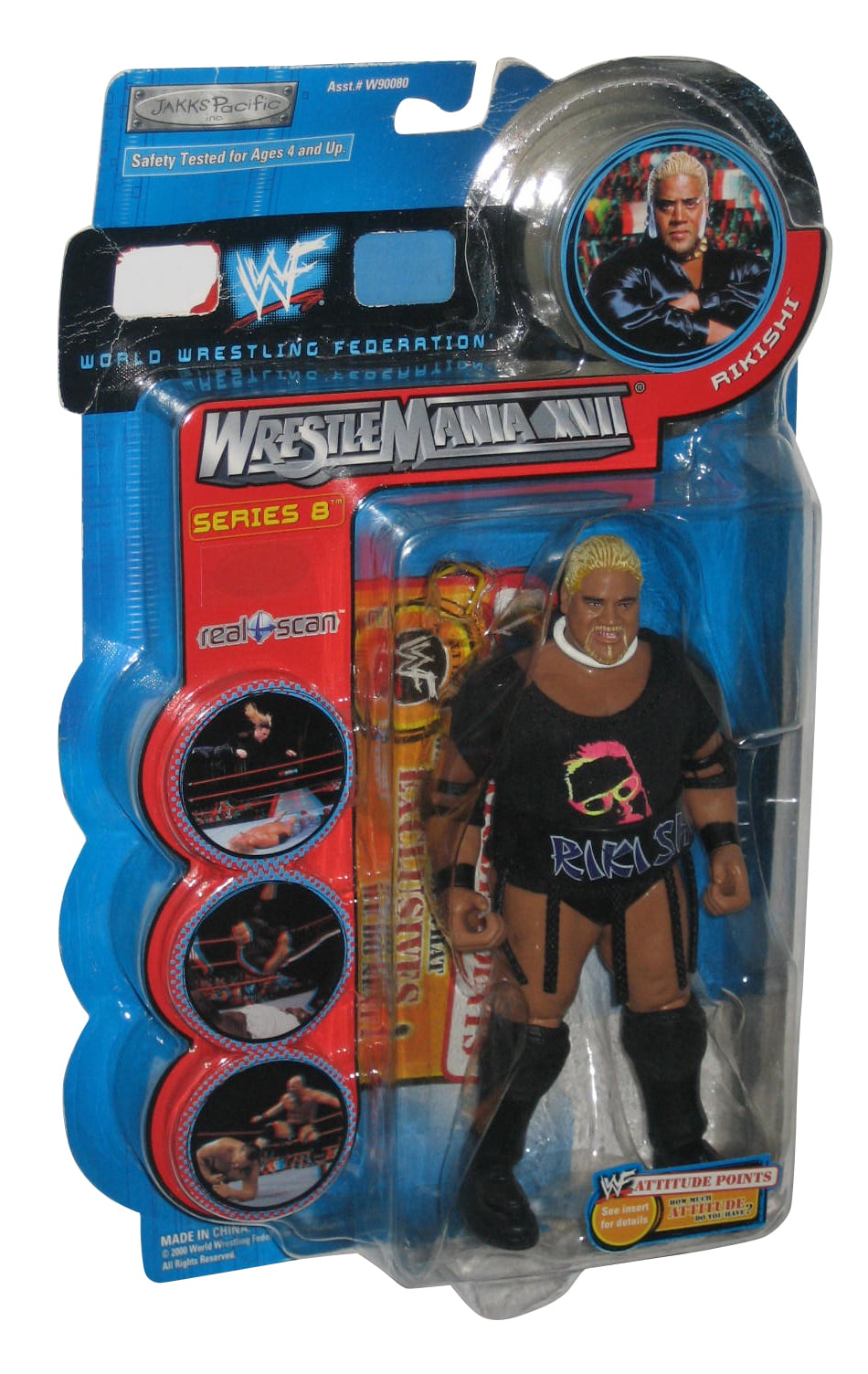 WWF WWE WrestleMania Action Figurine Kids Toy with wrestling ring GIFT PACK 