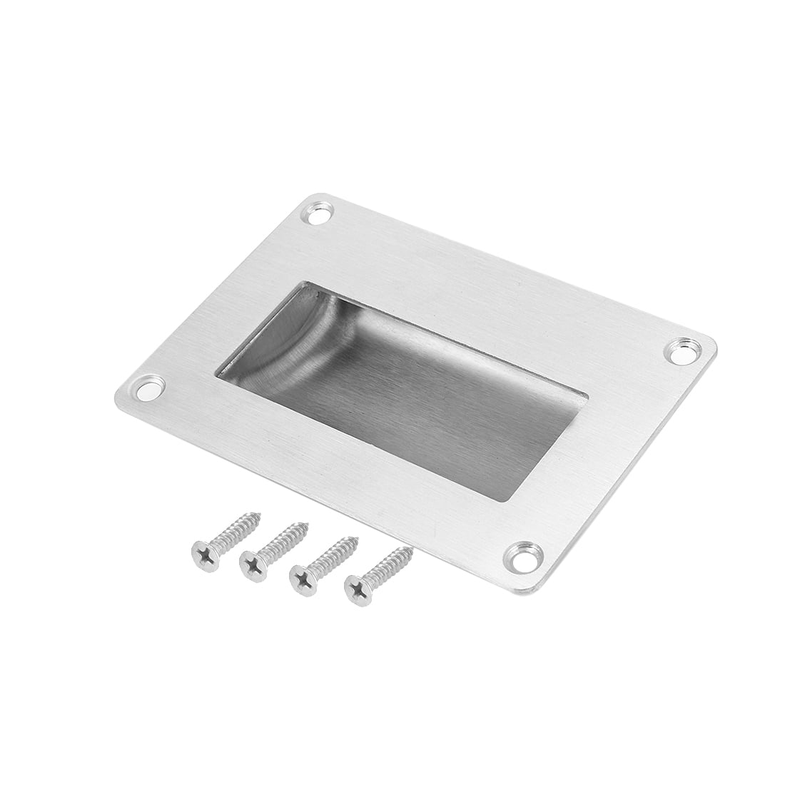 43/8"x3" 304 Stainless Steel Recessed Flush Pull Finger Insert Chest