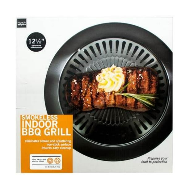 Smokeless Indoor Barbecue Grill in Black