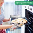 thumbnail image 2 of Yayeee Pot Holders Kitchen Heat Resistant with Pocket 7"x9.8" Cotton Oven Cooking Hot Pads, Purple Floral Pattern, 2 of 7