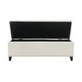 thumbnail image 6 of S-HOME 47.5" Button-Tufted Storage Bench in Linen with Safety Close Hinge, Perfect Ottoman for Hallway and Foot Rest, 6 of 7